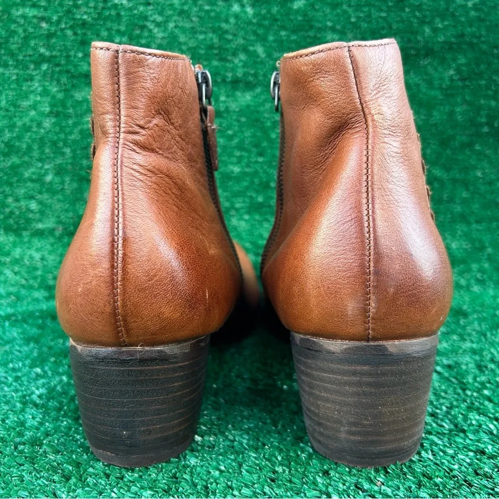 Clarks Artisan‎ Maypearl Fawn Ankle Boots 26138394 Tan Leather Womens 11M